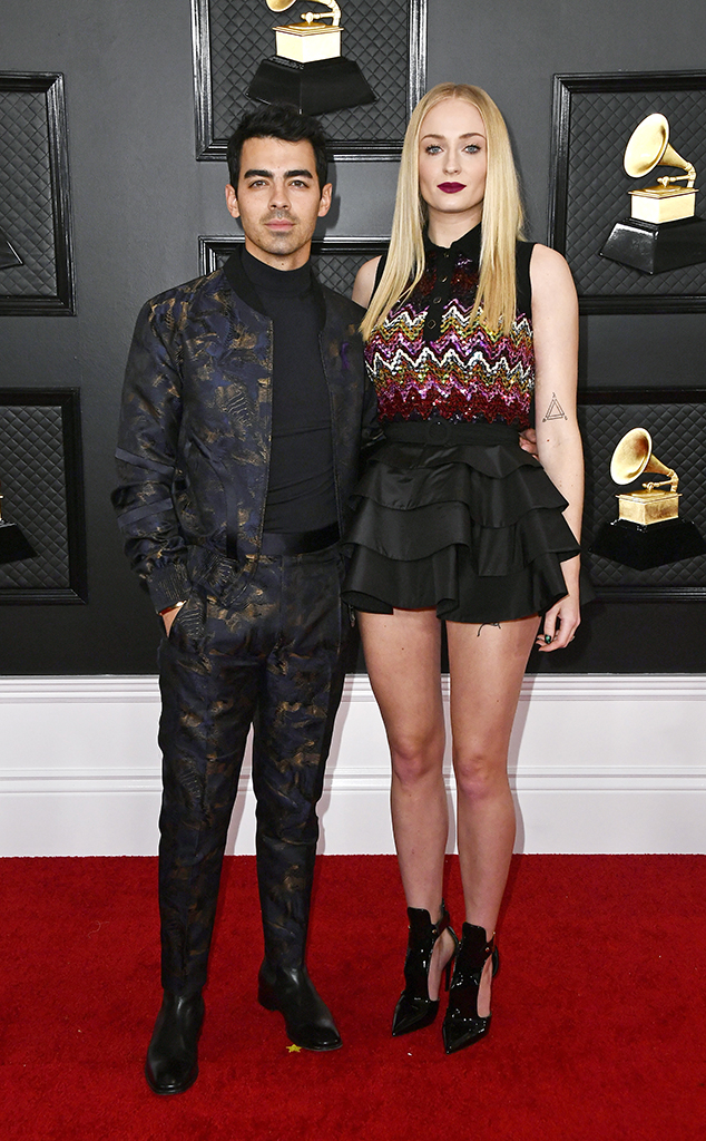 2020 Grammys, Grammy Awards, Couples, Joe Jonas, Sophie Turner